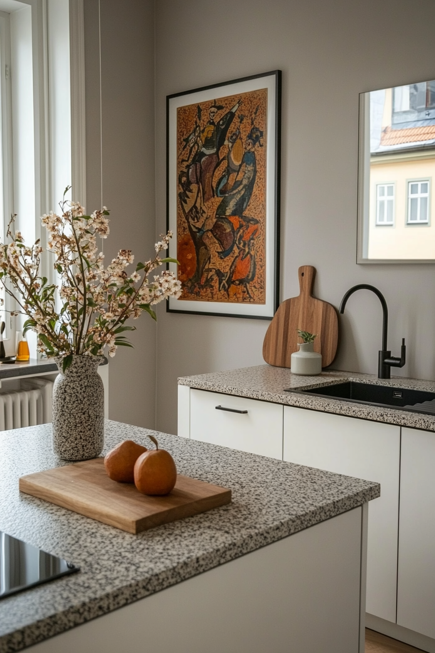 Minimalist approach to kitchen decoration