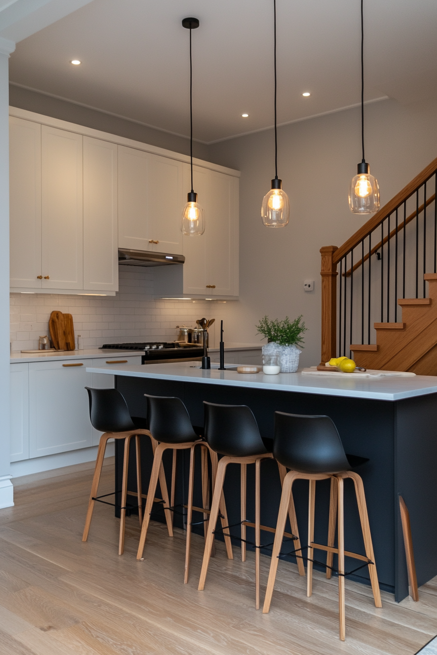 Multi-layered lighting in the kitchen