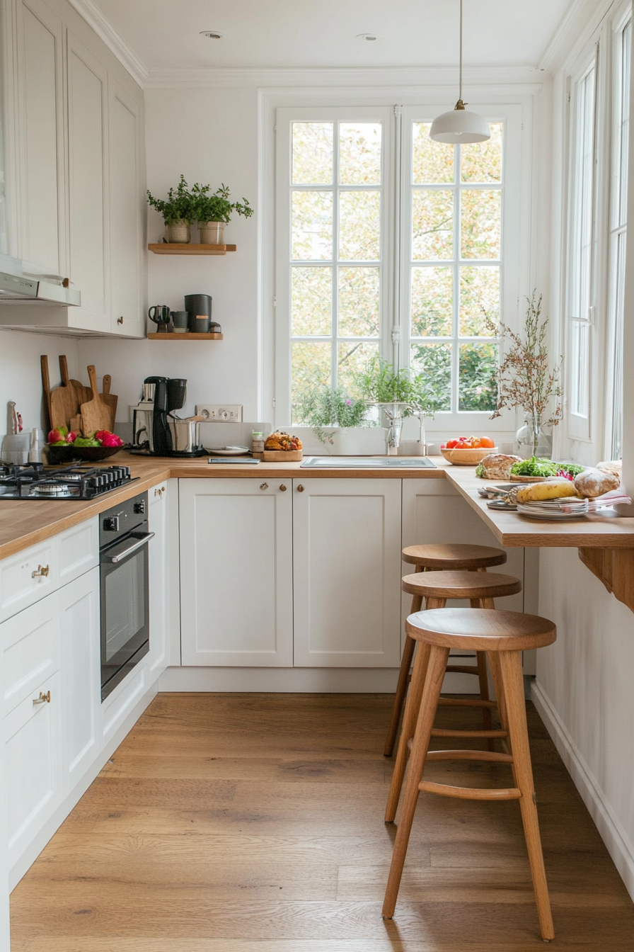 Breakfast bar in the kitchen