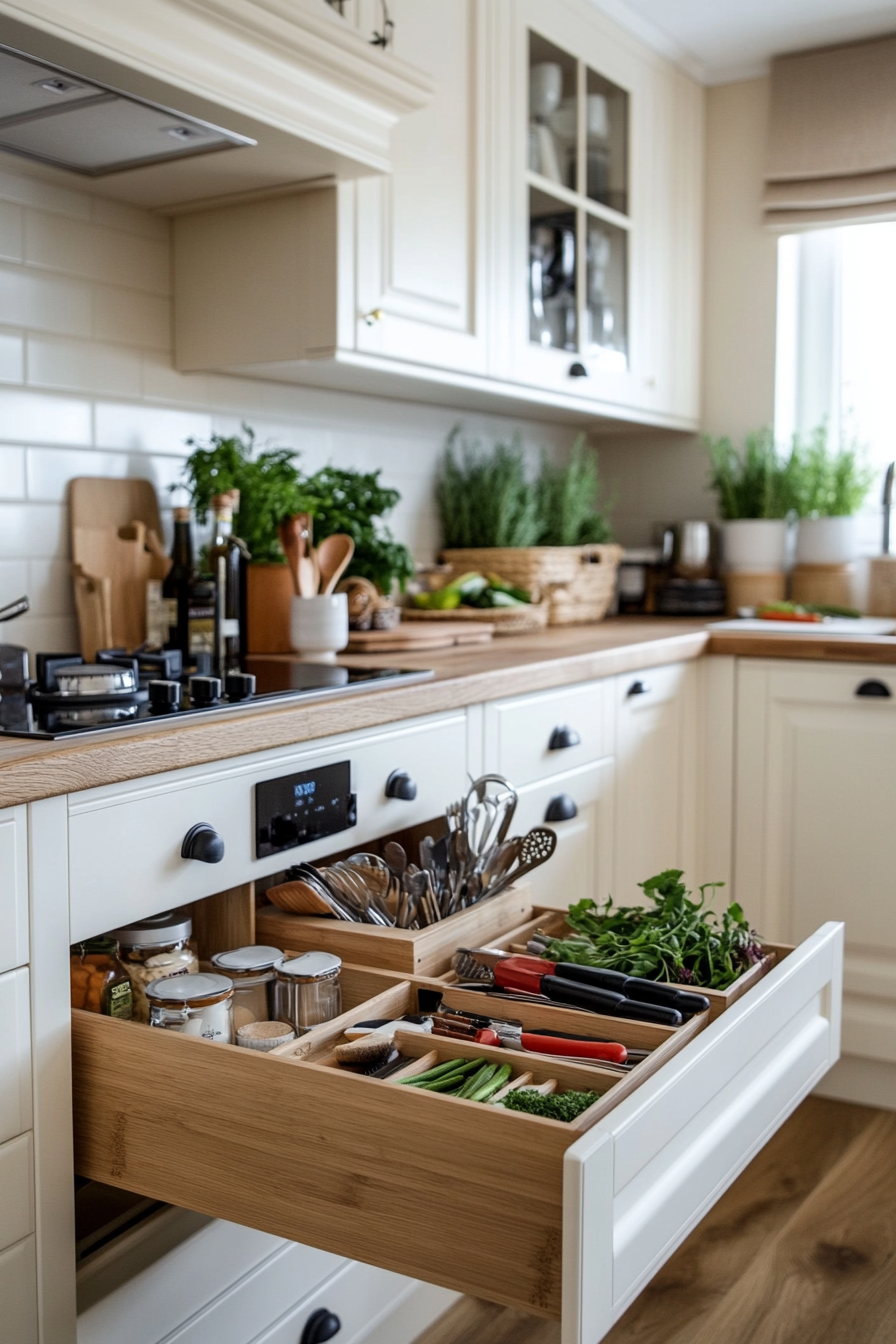 Hanging shelves for storage