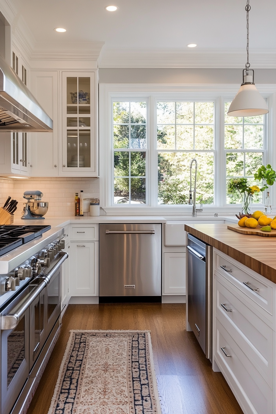 Cabinets with frosted glass fronts