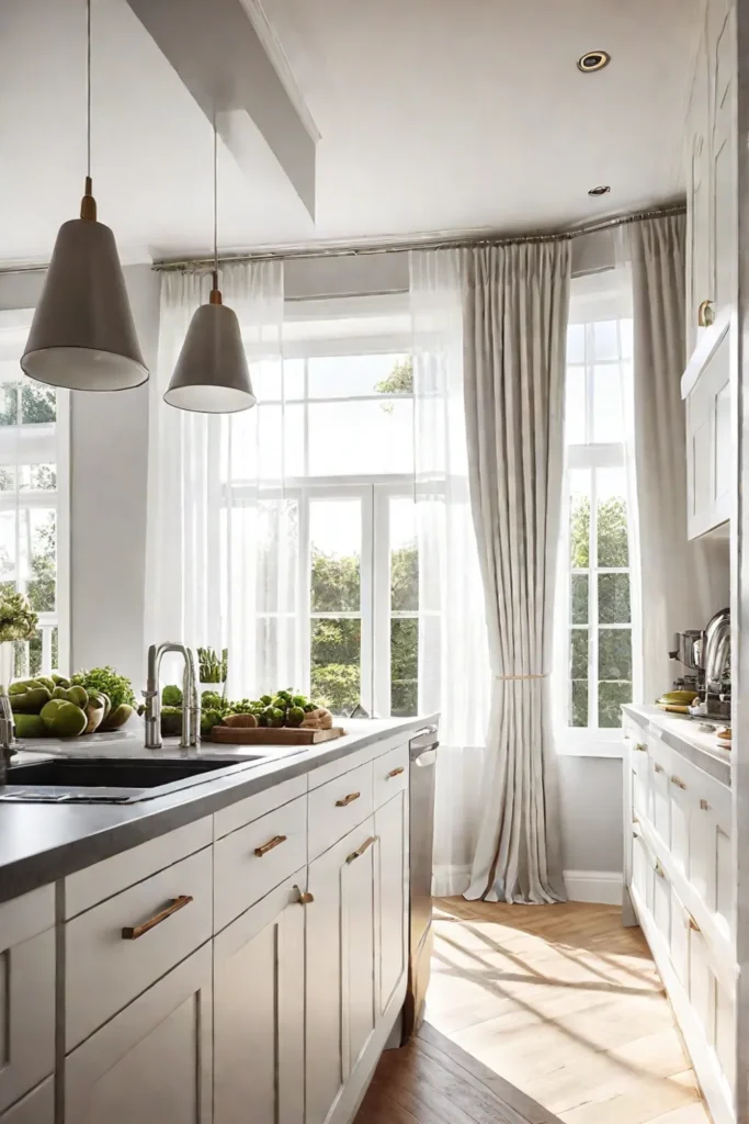 Natural light in a small kitchen