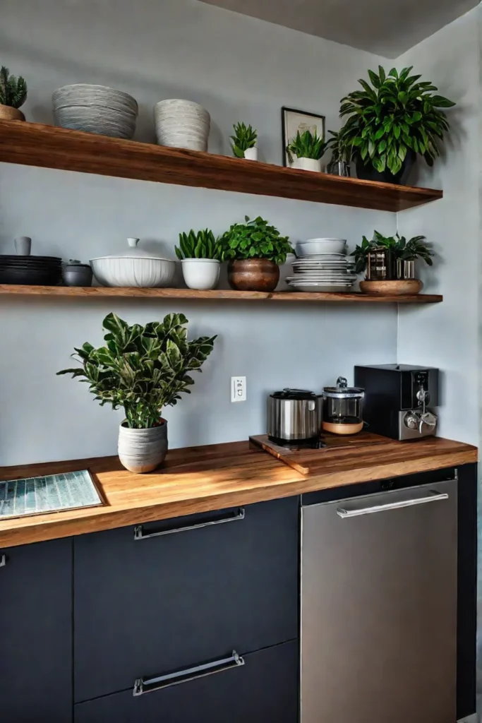 Open shelving ideas for small kitchens