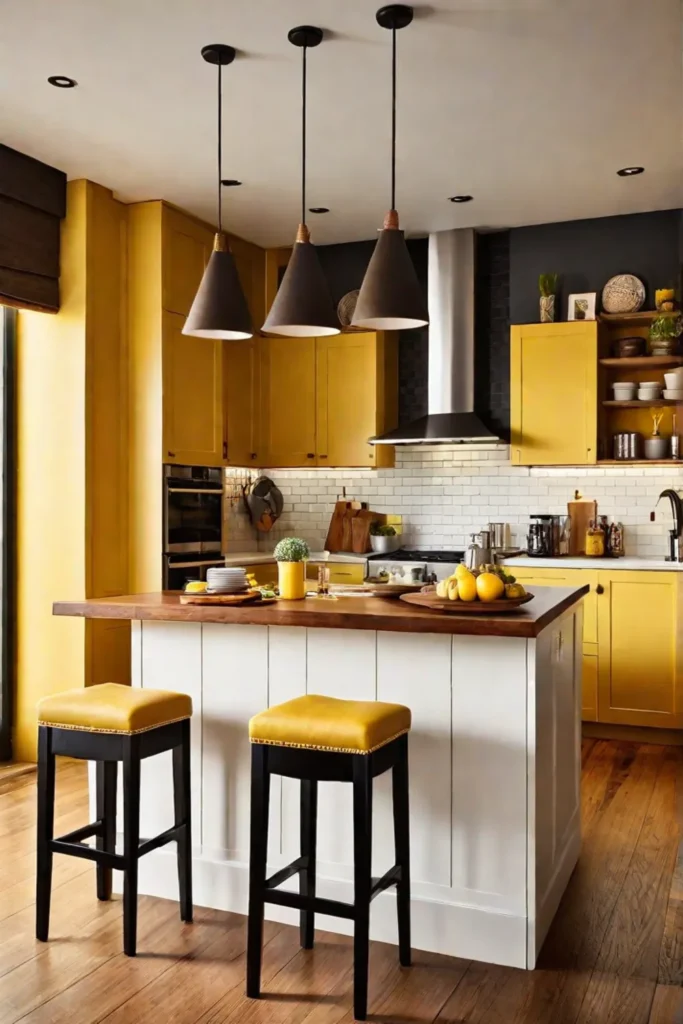 Small kitchen with dining area