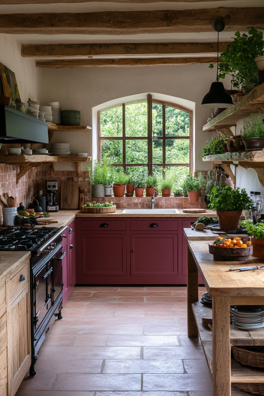 Create a charming backsplash