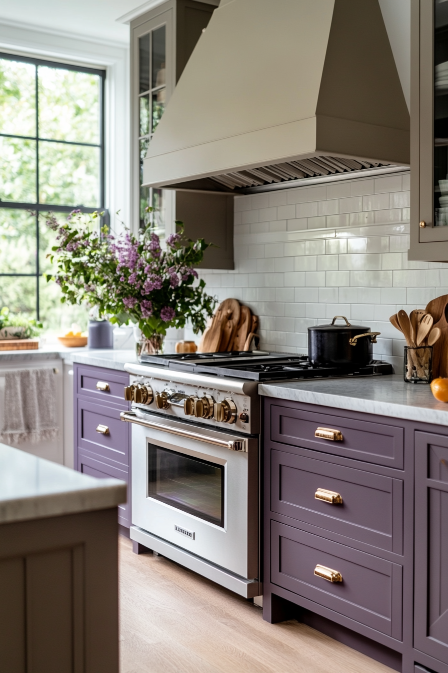 Farm-inspired appliances in a modern kitchen