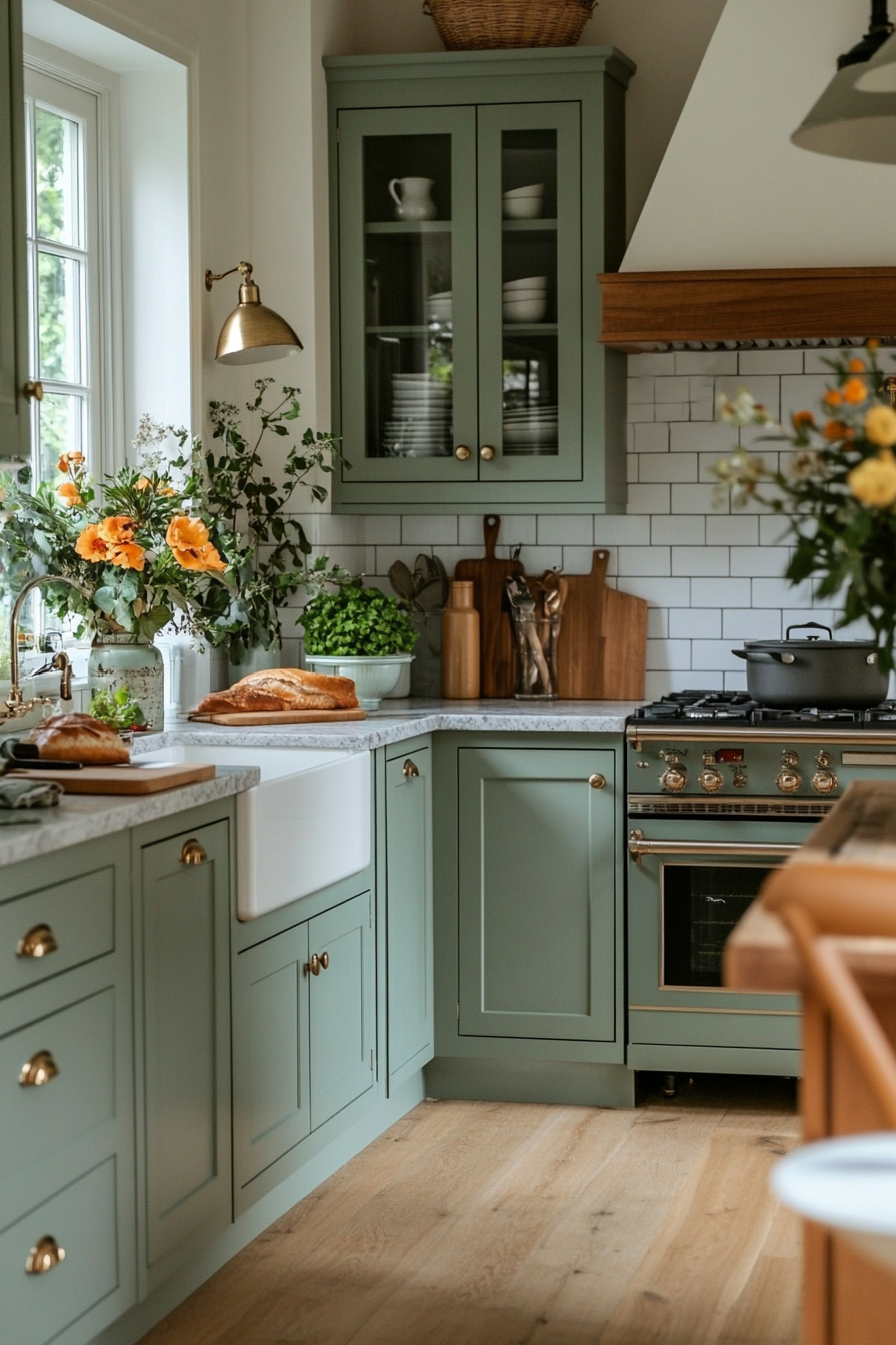 Farm-inspired appliances in a modern kitchen