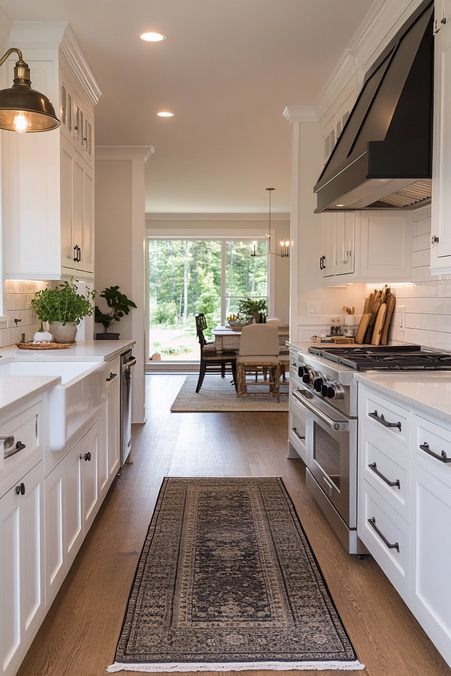 White shaker style cabinets with recessed panel doors