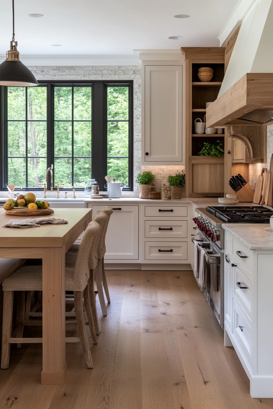 Creamy white cabinets with a soft, creamy finish