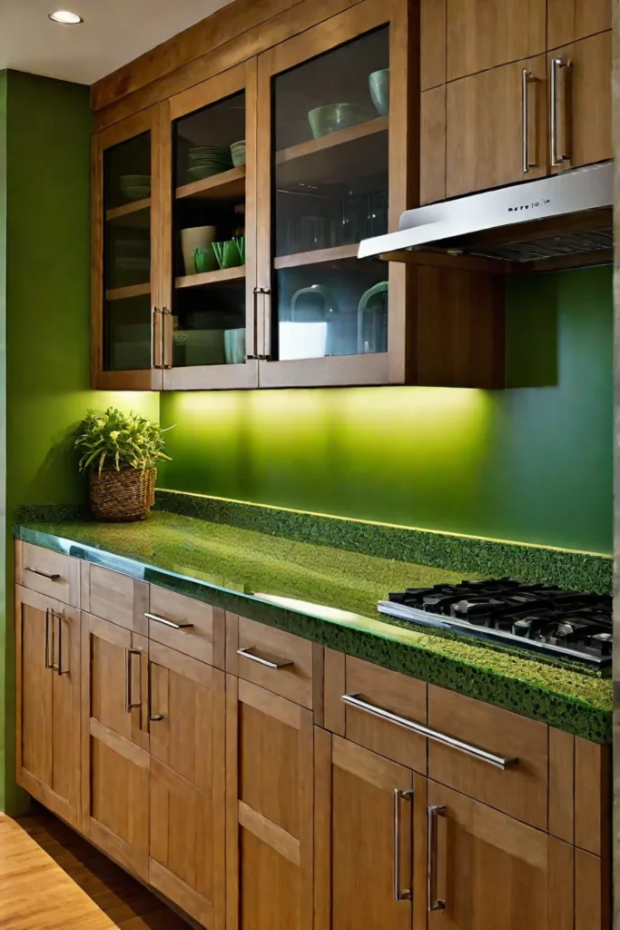 Eco-friendly kitchen design with energy efficient appliances