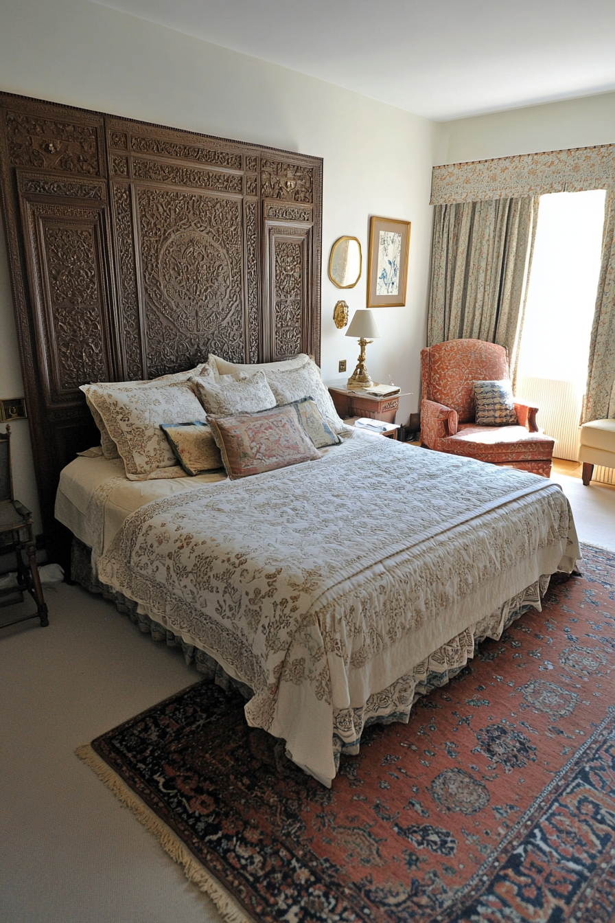 Hospitable and stylish Persian guest room