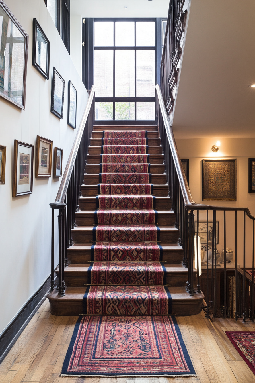 Large and inviting Persian staircase