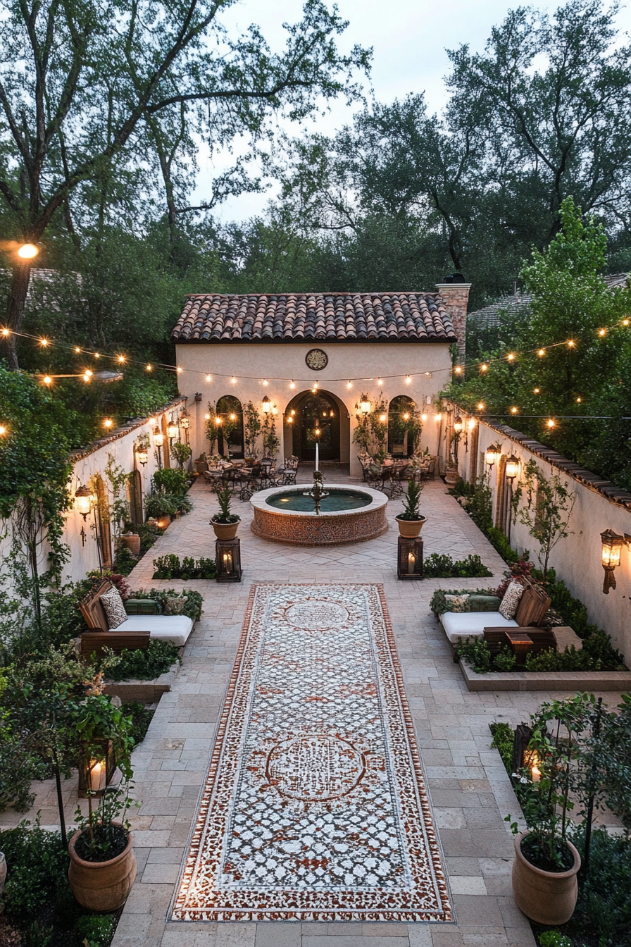 Lush and tranquil Persian garden