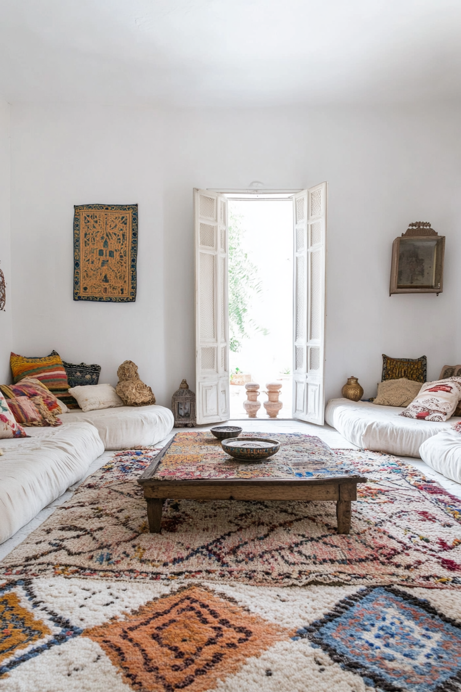 Vibrant Moroccan rugs