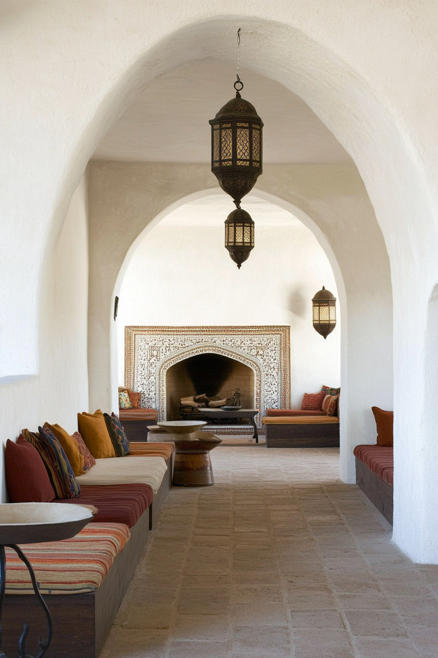 Ornate Moroccan tile work for walls