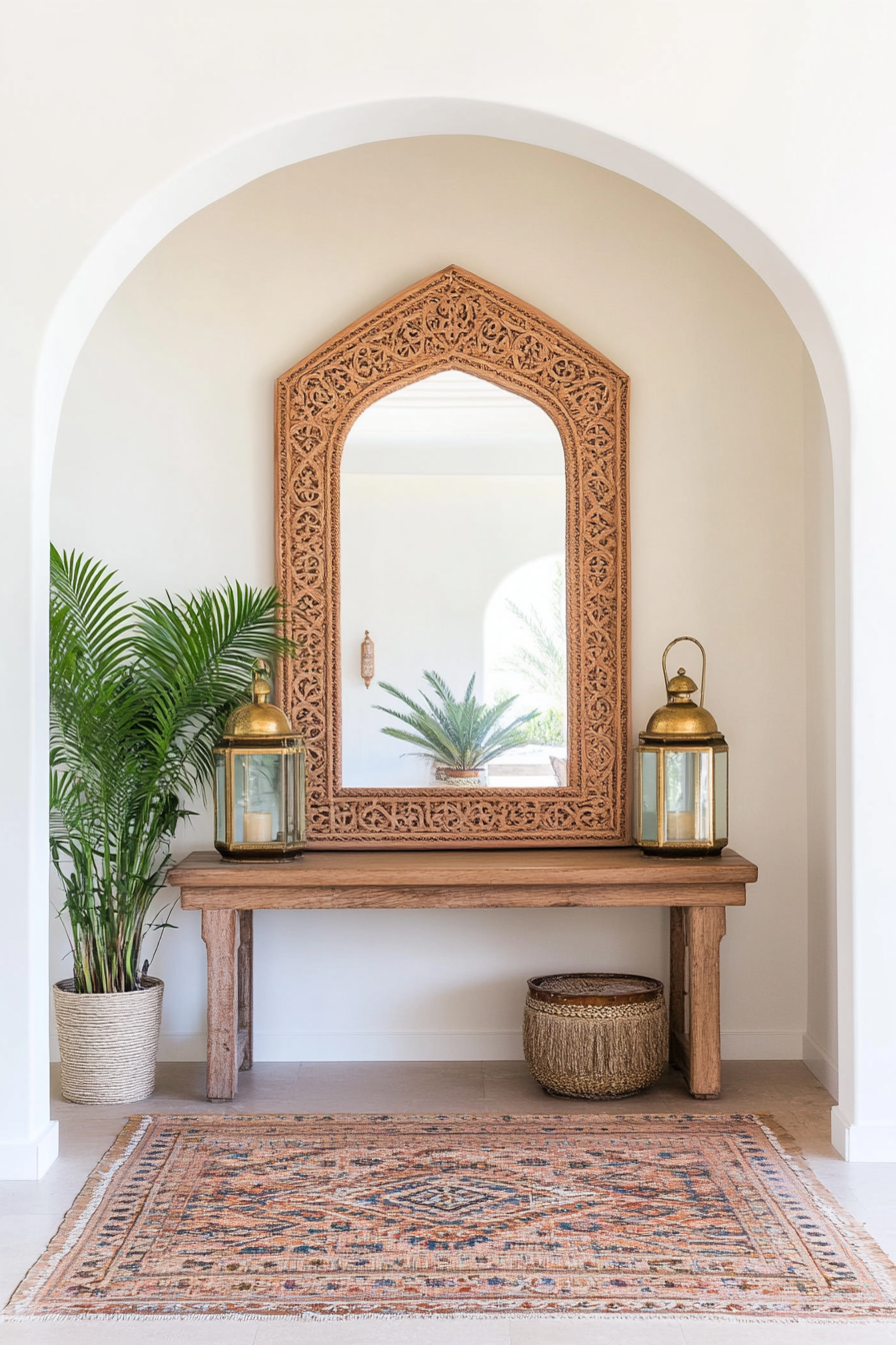 Ornate Moroccan mirrors for reflective beauty