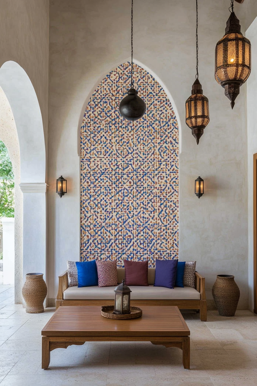 Exotic Moroccan patterns and wallpapers