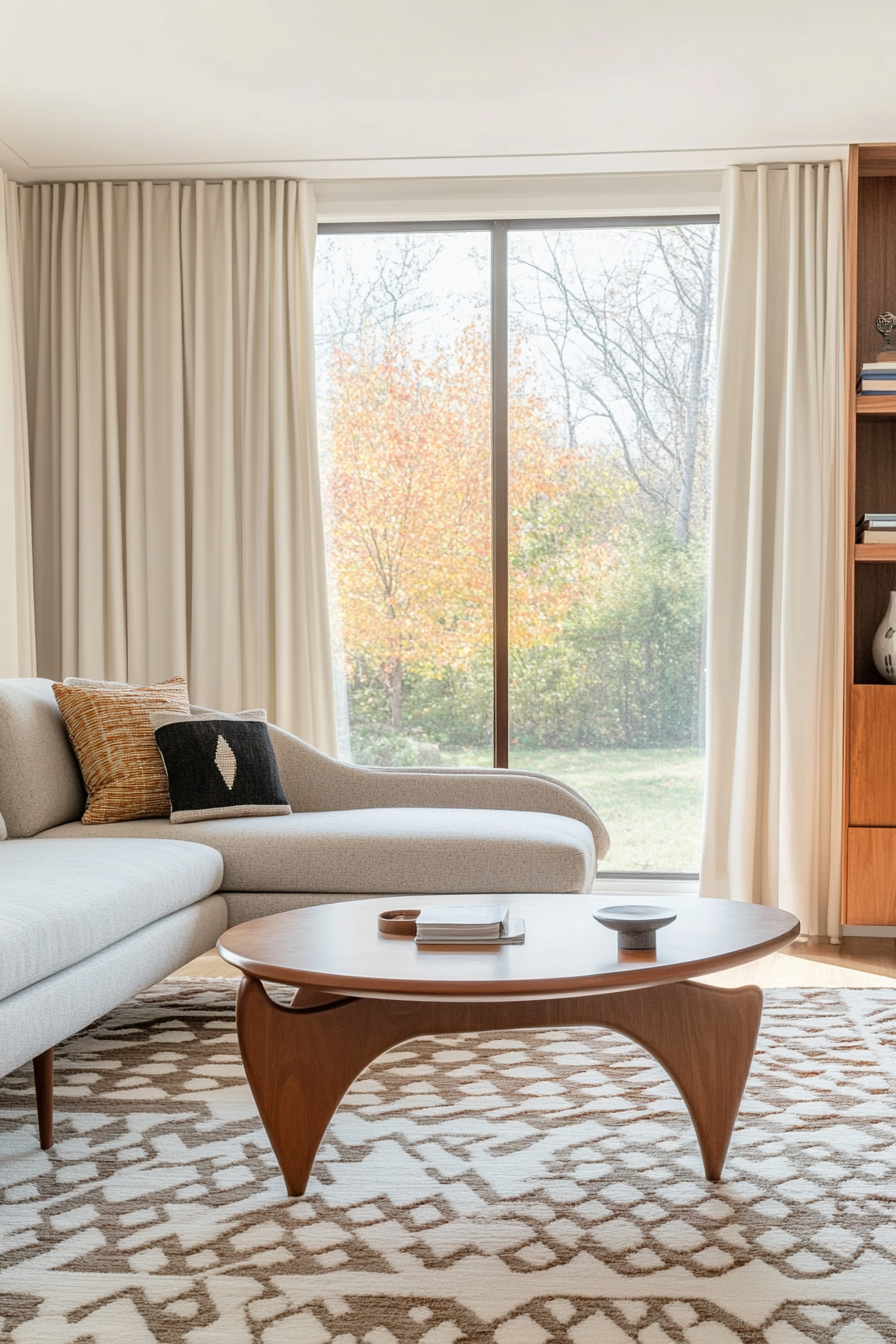 Tulip table in mid-century modern decor