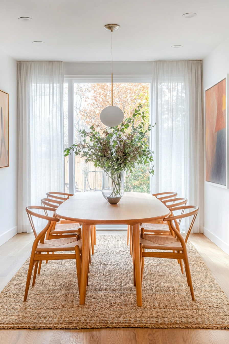 Iconic chair in mid-century modern decor