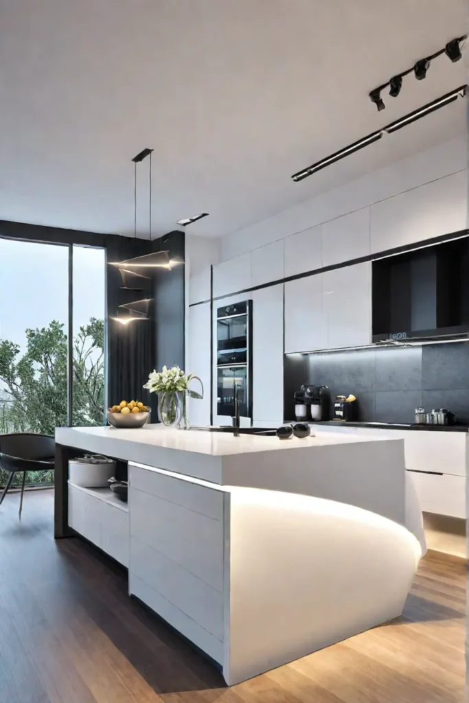 Space-saving kitchen design