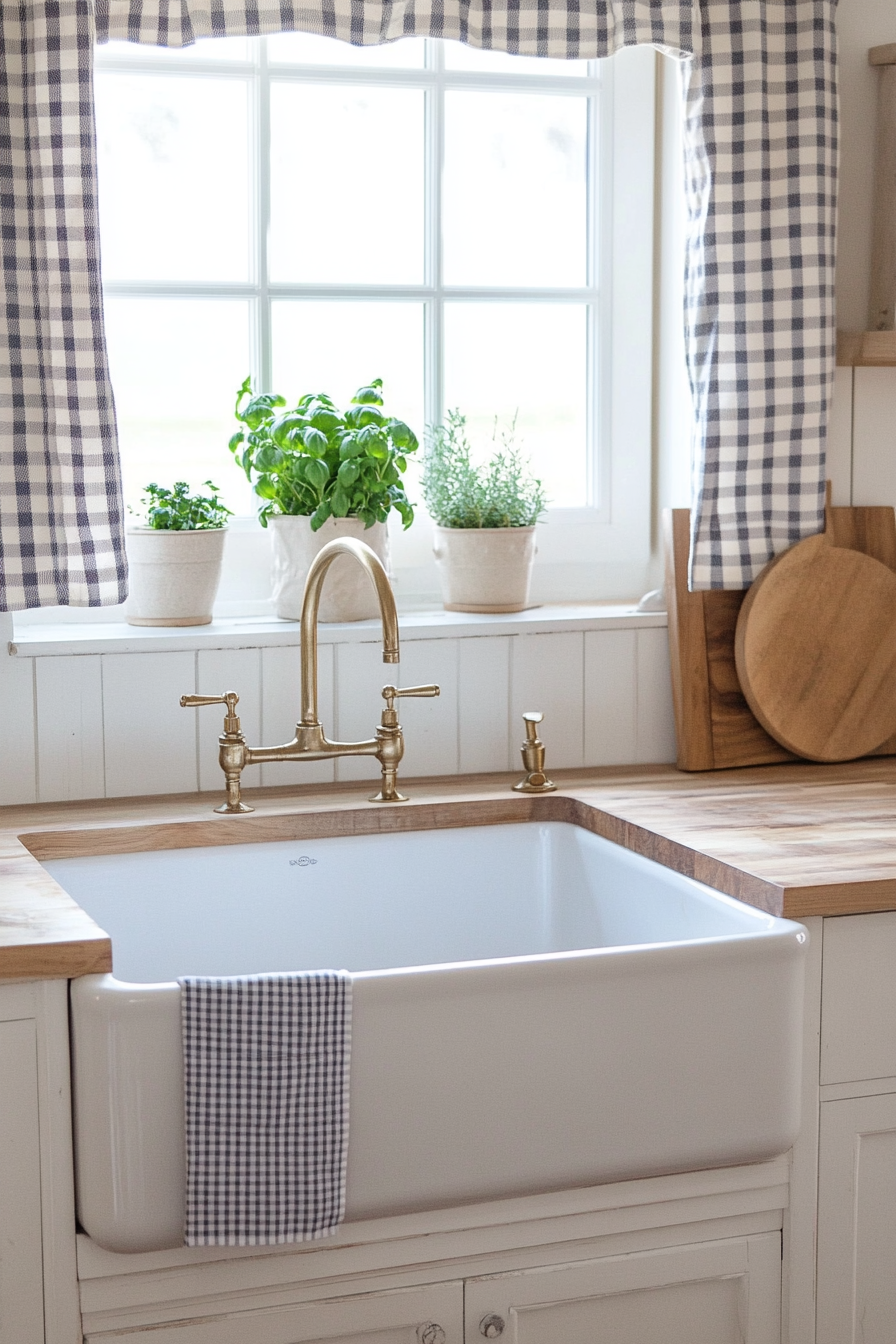 Farmhouse sink for rustic charm and functionality