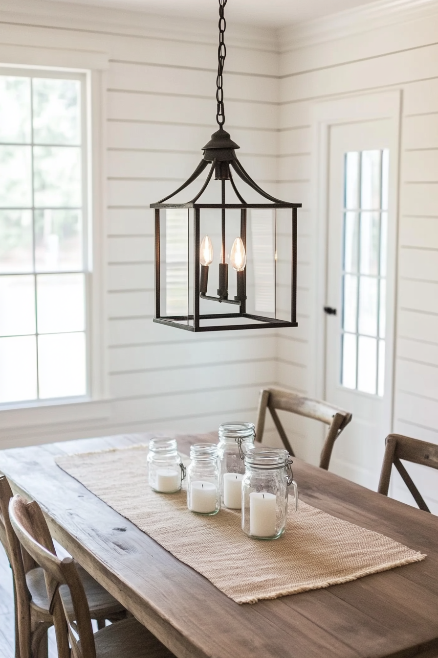 Lantern lighting for warmth and atmosphere