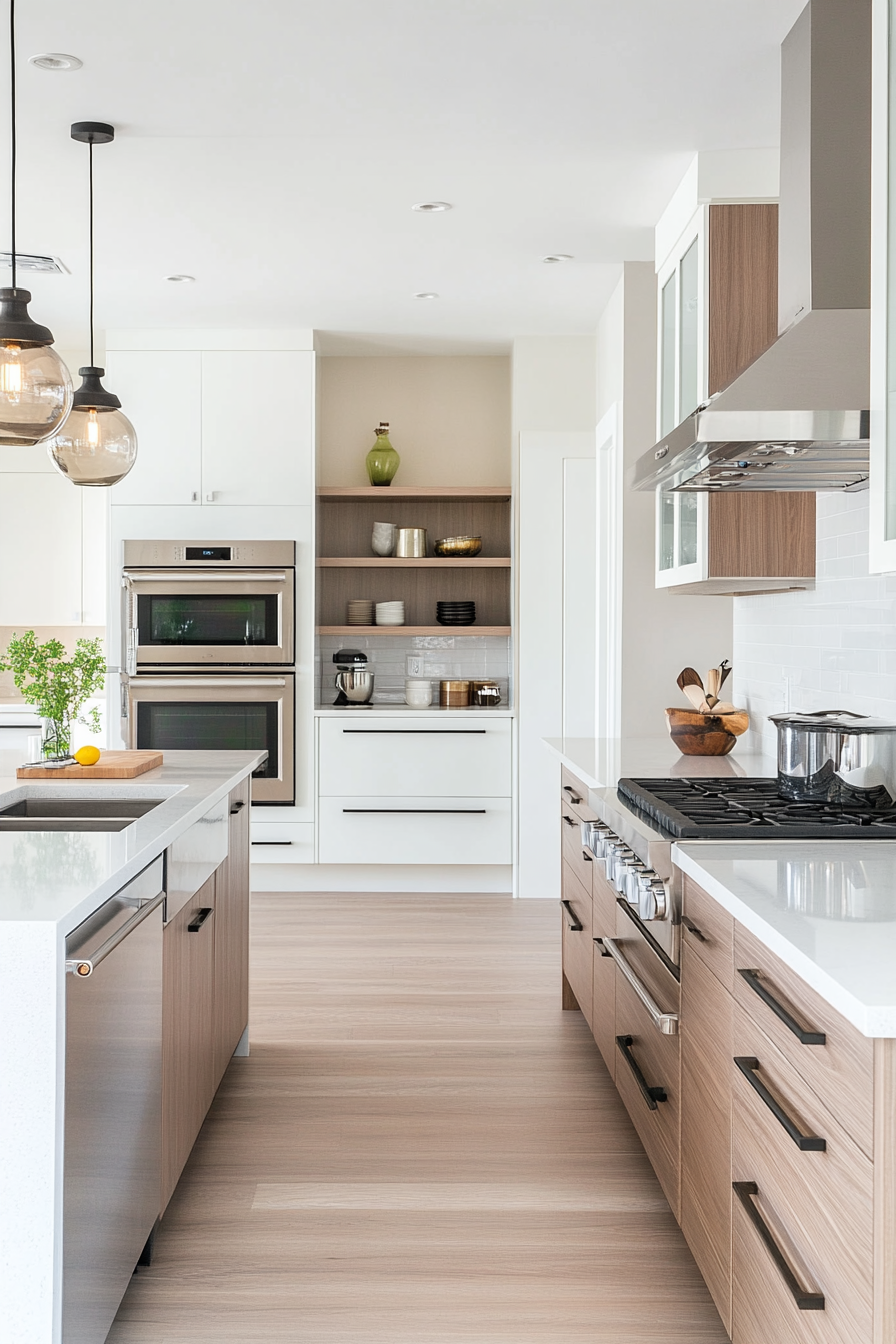 Minimalist decor in a modern kitchen