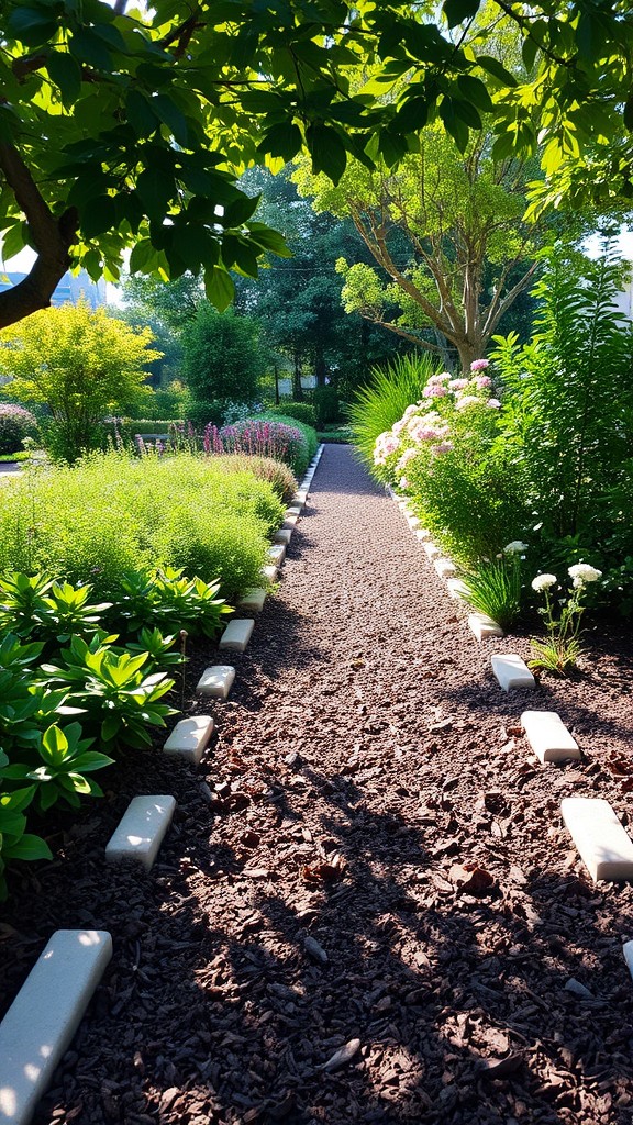 Use mulch for cleanliness and aesthetics