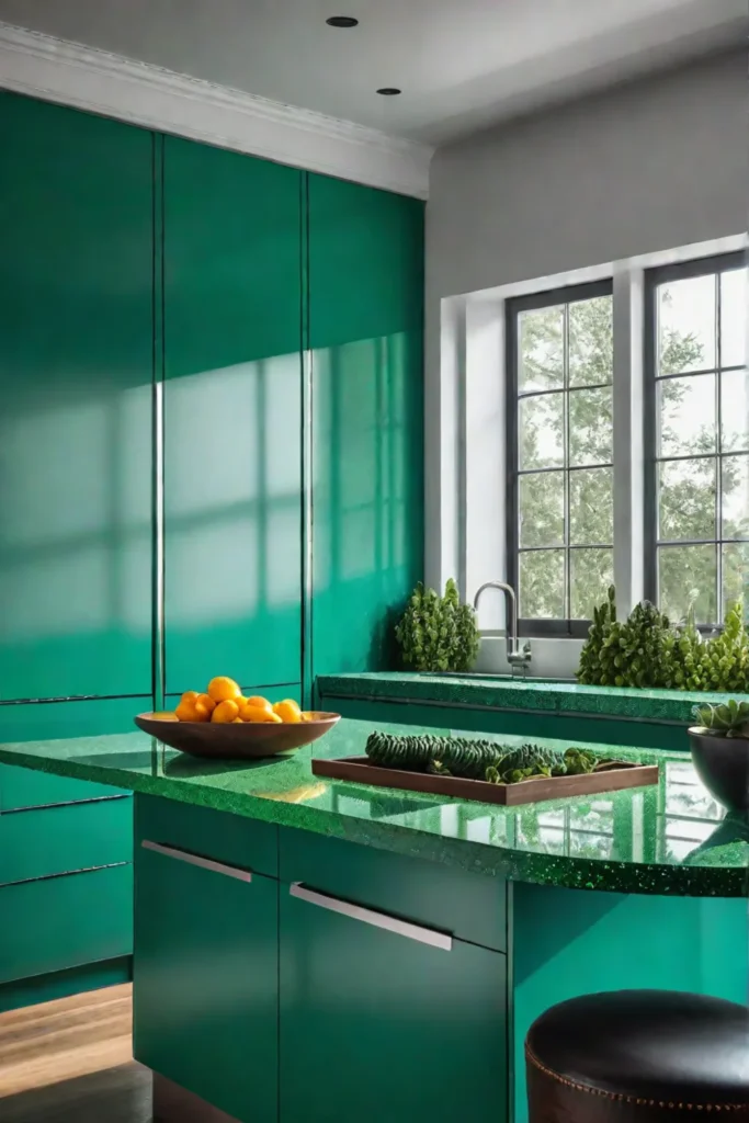 Recycled glass worktops