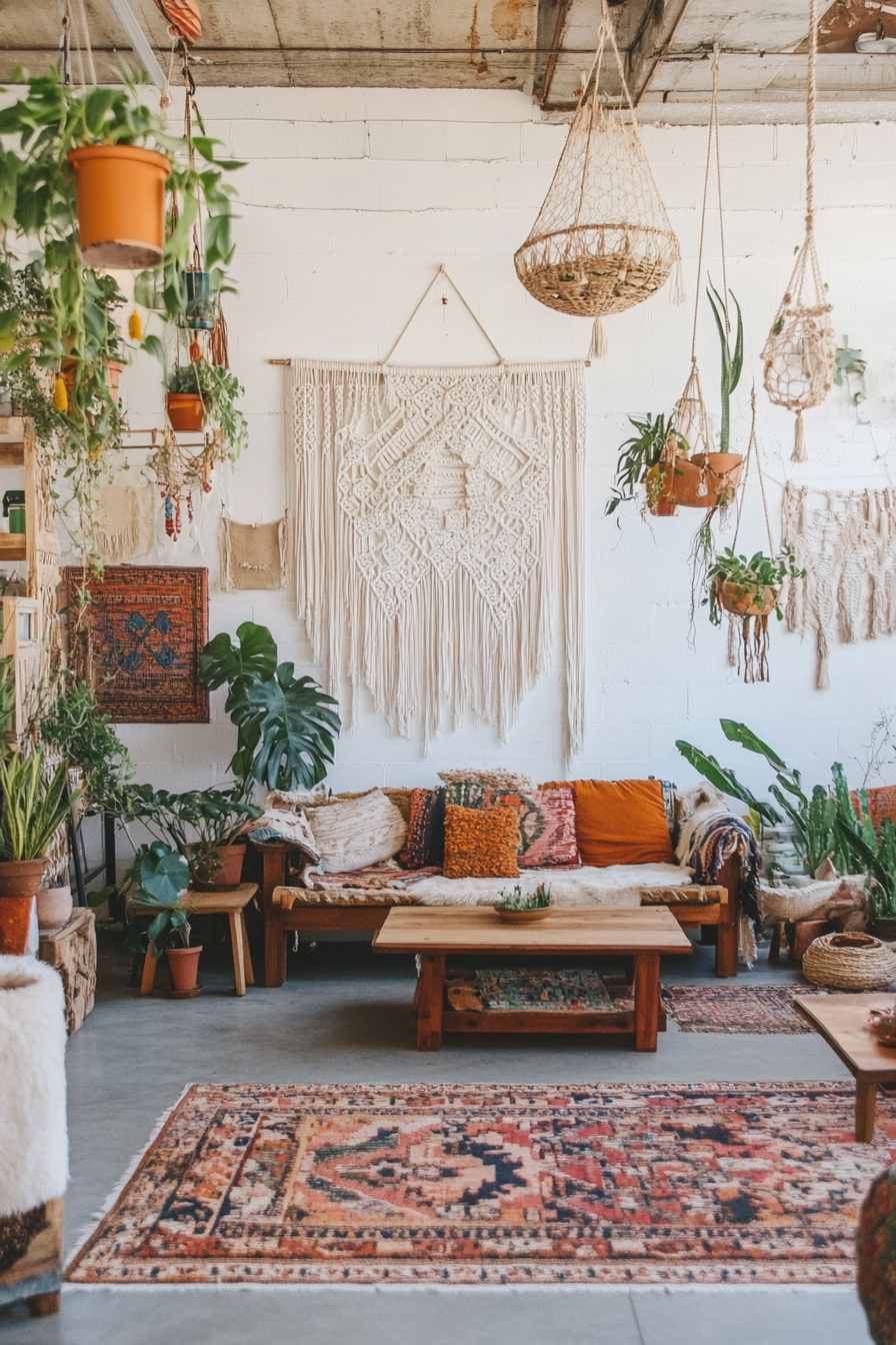 Handmade art and handicrafts in the DIY-Boho decor