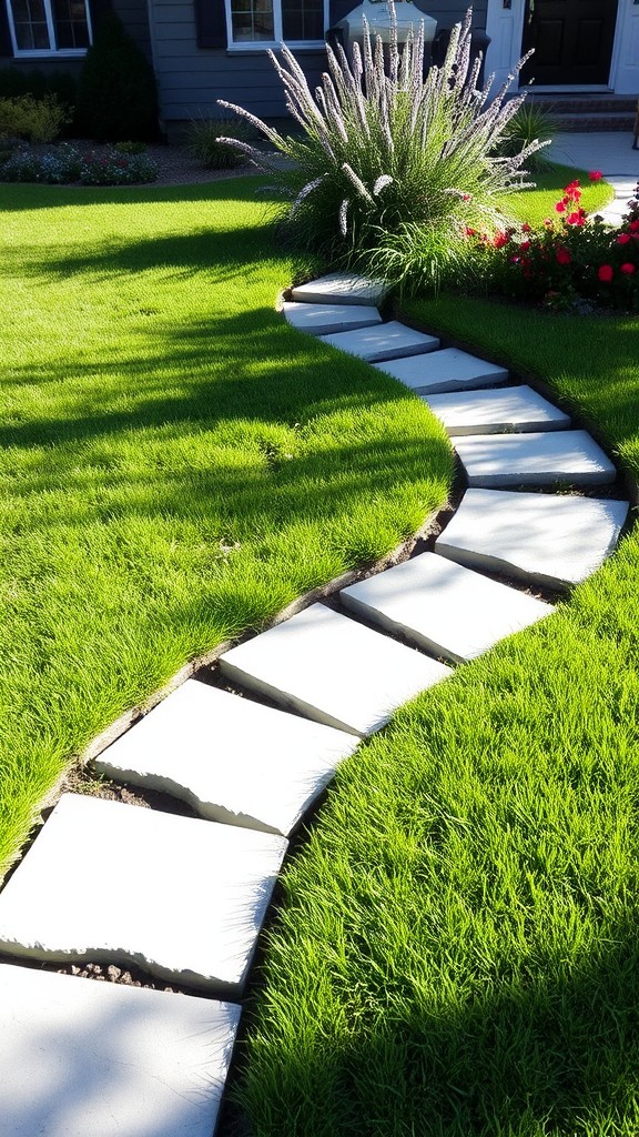 Install a path with jumping stones