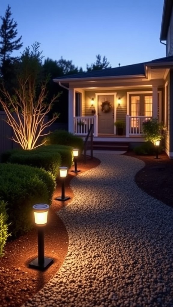 Install outdoor lighting