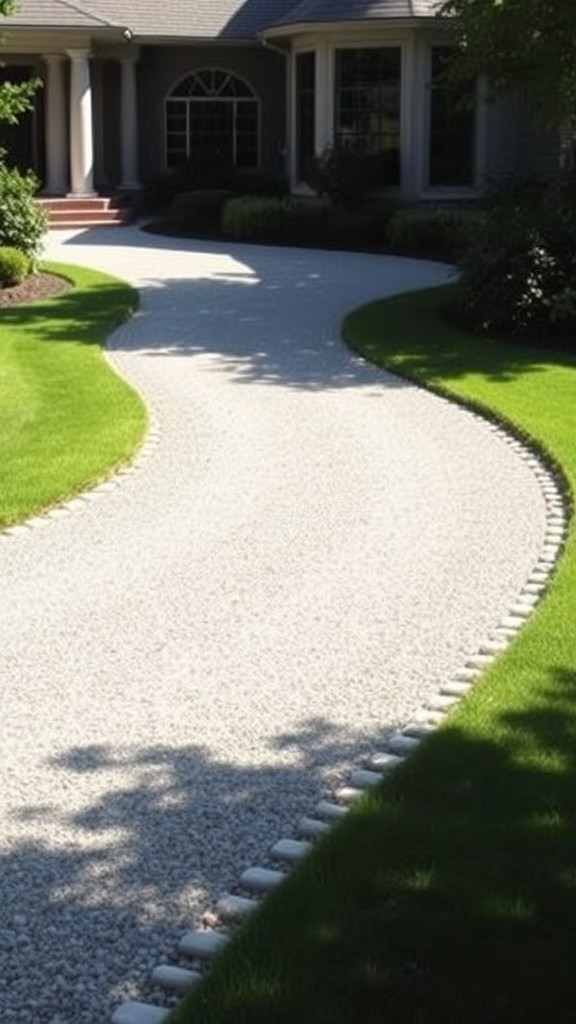 Design a gravel driveway