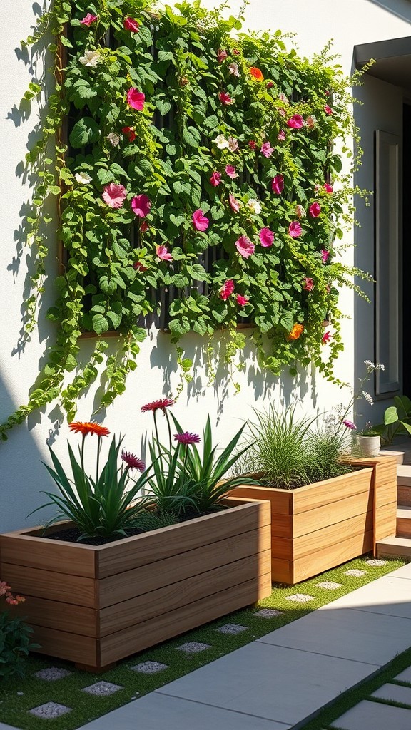 Use vertical gardening techniques