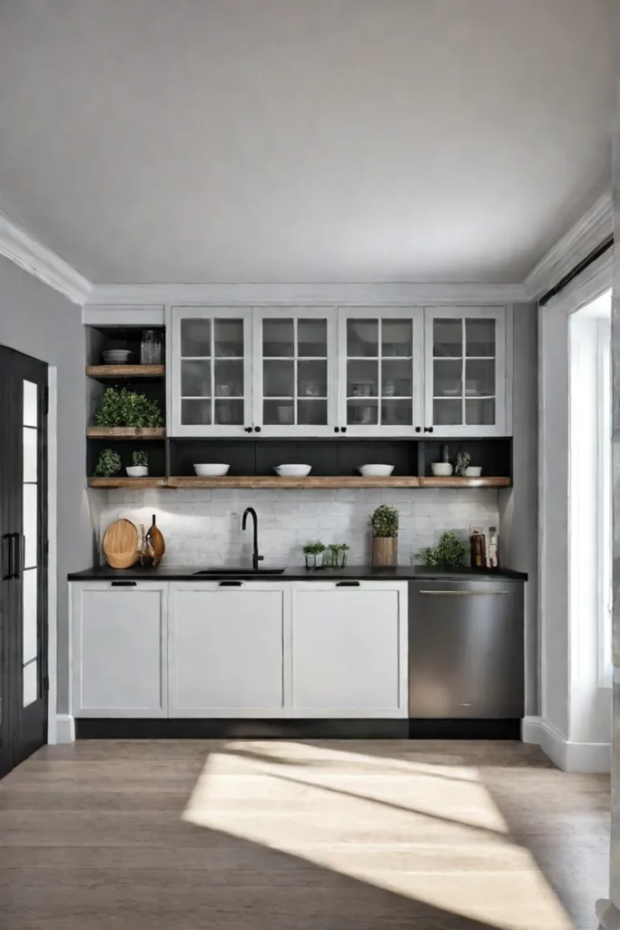 Matte black hardware kitchen style