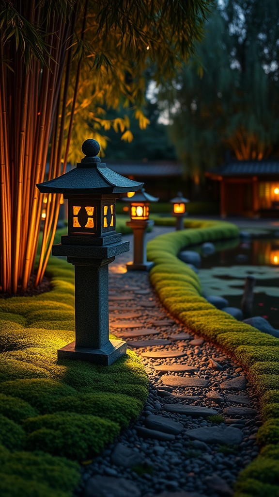 Use Japanese lanterns for lighting