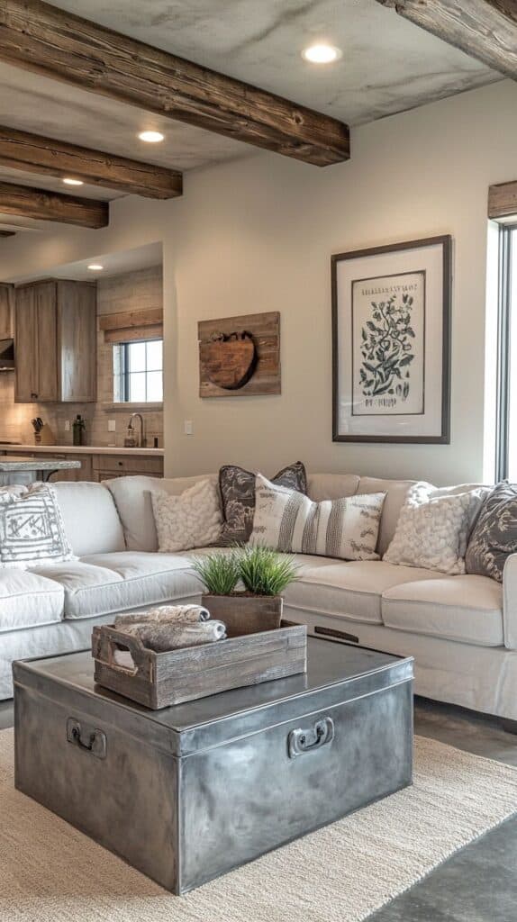 cozy farmhouse living room