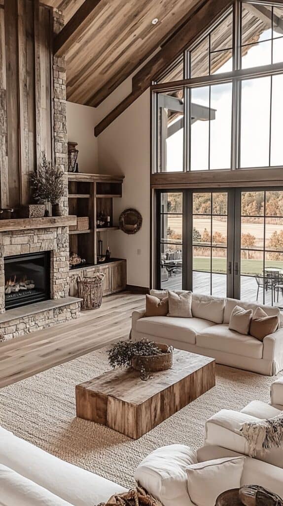 cozy farmhouse living room