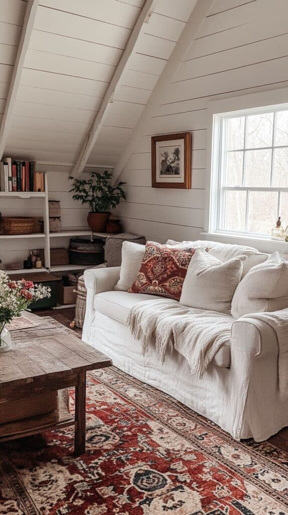 cozy farmhouse living room