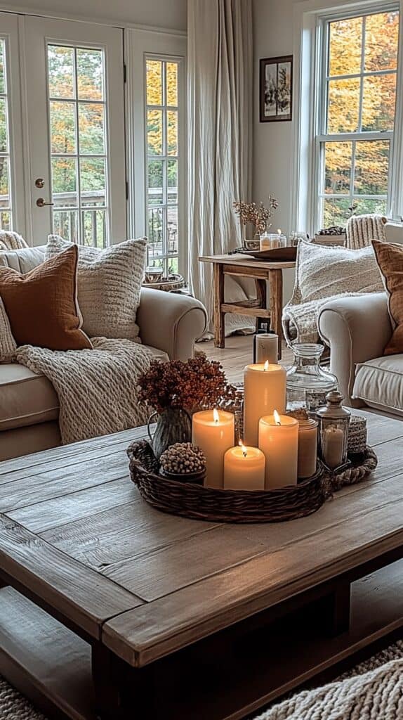 cozy farmhouse living room