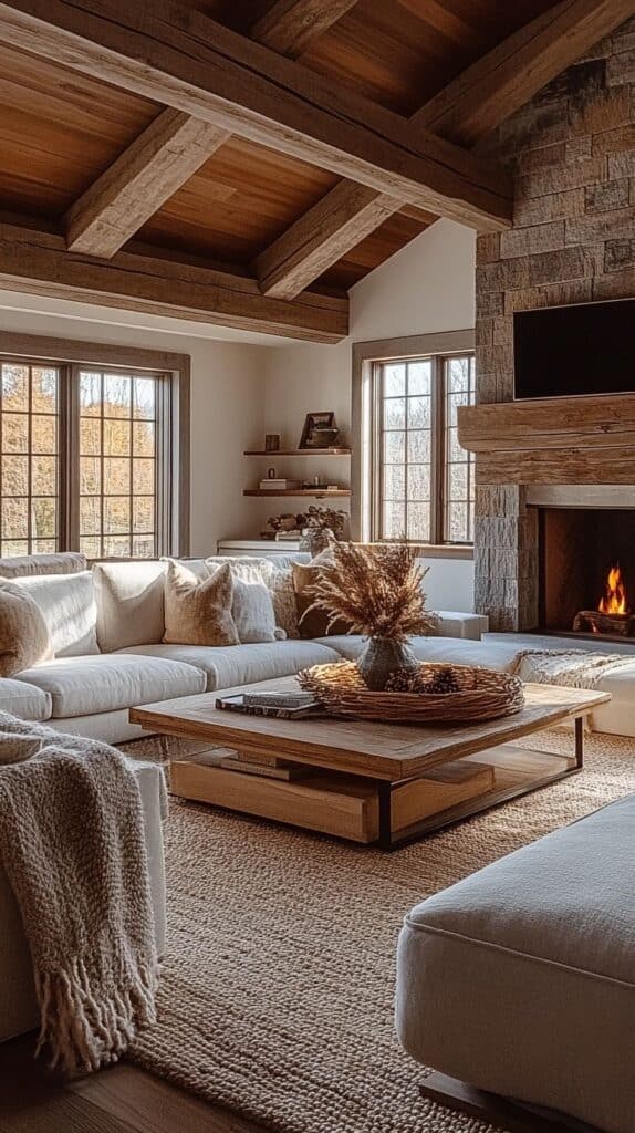 cozy farmhouse living room