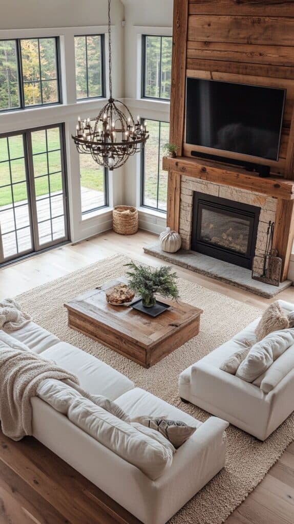 cozy farmhouse living room