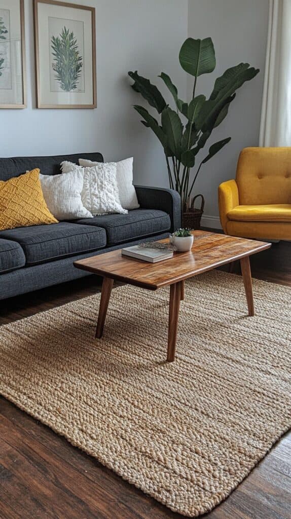 Modern living room from the middle of the century 