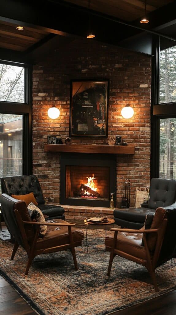 Modern living room from the middle of the century 