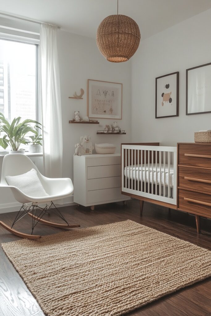 Simple, chic nursery