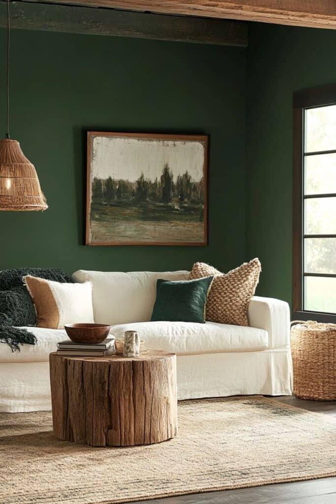 Green living room