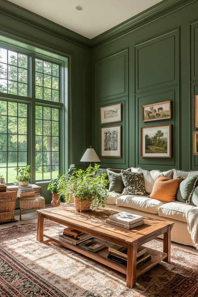 Green living room