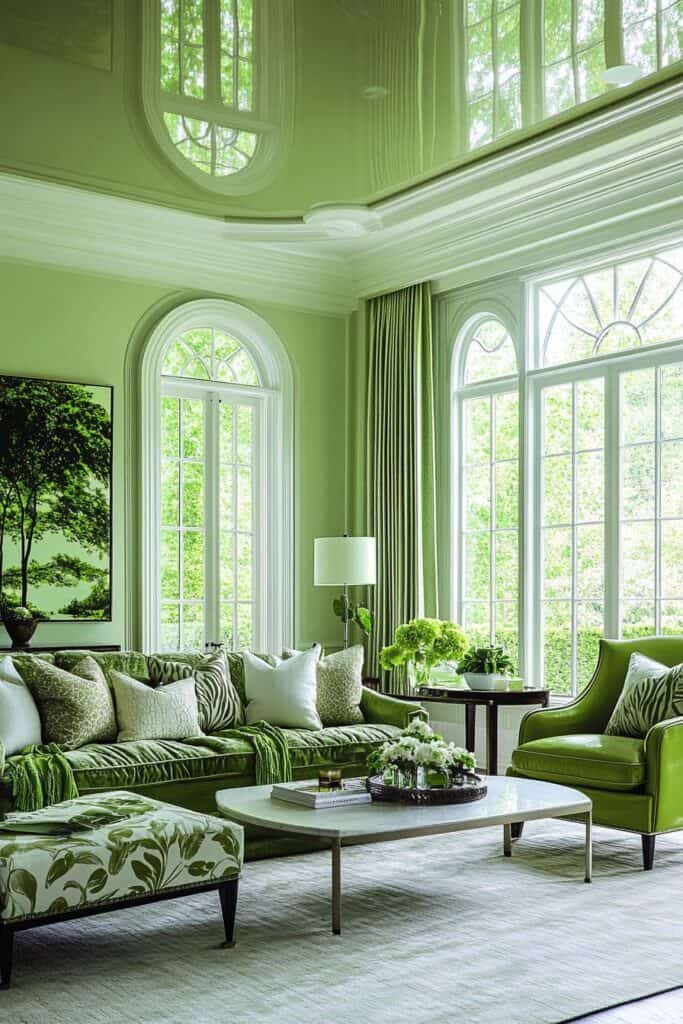 Green living room