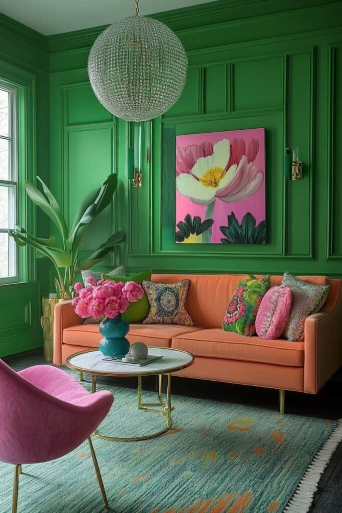 Green living room