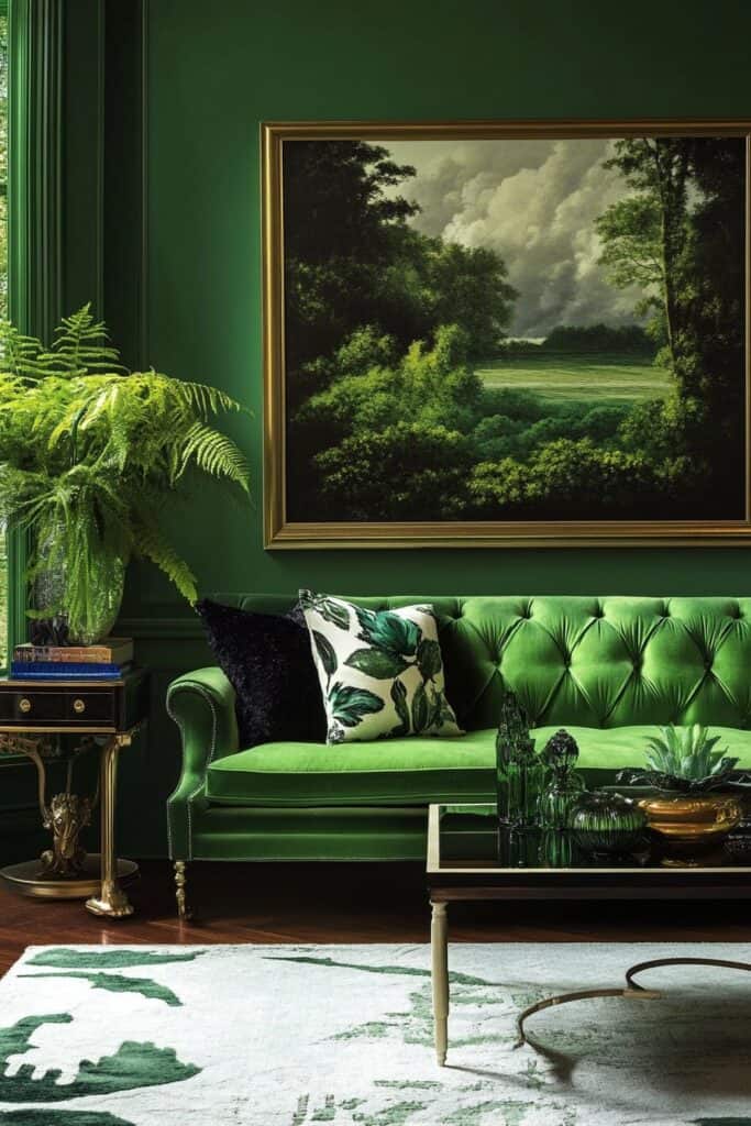 Green living room